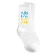 Носки Make love not war text Белый фото