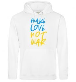 Жіноча толстовка (худі) Make love not war text
