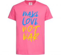 Детская футболка Make love not war text Детская футболка Make love not war text
