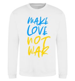 Світшот Make love not war text
