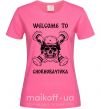 Жіноча футболка Welcome to Chornobayivka Яскраво-рожевий фото