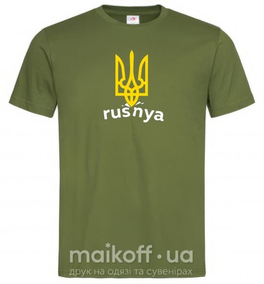 Мужская футболка Rusnya Оливковый фото