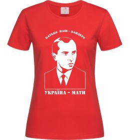 Жіноча футболка Батько наш Бандера Україна мати