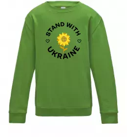Детский Свитшот Peace to Ukraine Черный фото
