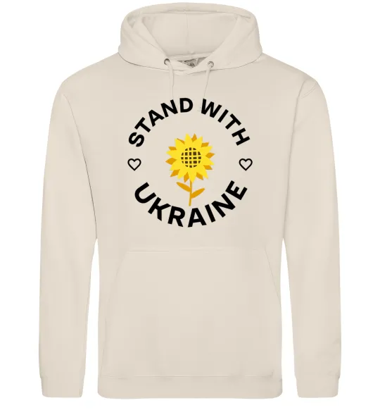 Мужская толстовка (худи) Stand with Ukraine sunflower Таш фото
