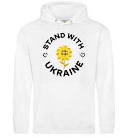 Женская толстовка (худи) Stand with Ukraine sunflower