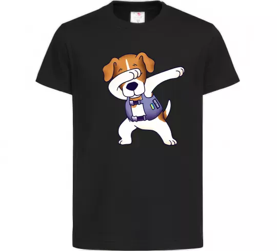 Детская футболка Пес Патрон Черный фото