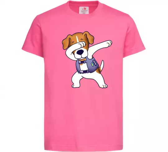 Детская футболка Пес Патрон Ярко-розовый фото