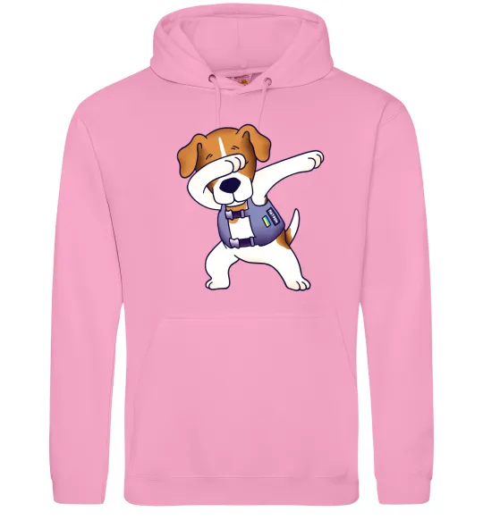 Чоловіча толстовка (худі) Пес Патрон Рожевий фото