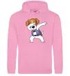 Чоловіча толстовка (худі) Пес Патрон Рожевий фото
