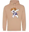 Мужская толстовка (худи) Пес Патрон Песочный фото