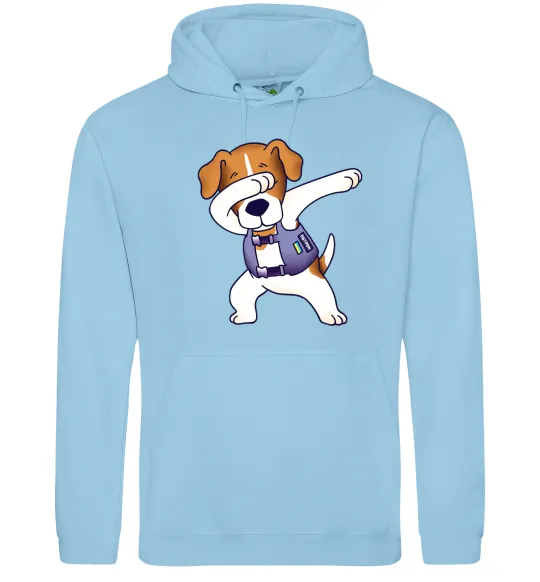 Чоловіча толстовка (худі) Пес Патрон Блакитний фото