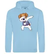 Чоловіча толстовка (худі) Пес Патрон Блакитний фото