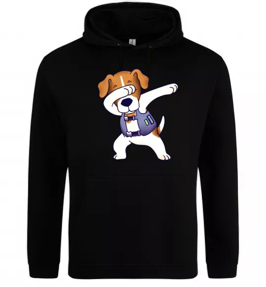 Женская толстовка (худи) Пес Патрон Черный фото