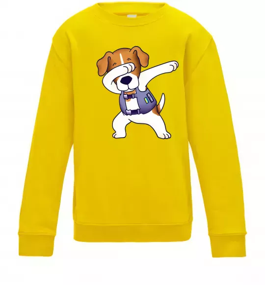 Детский Свитшот Пес Патрон Солнечно желтый фото