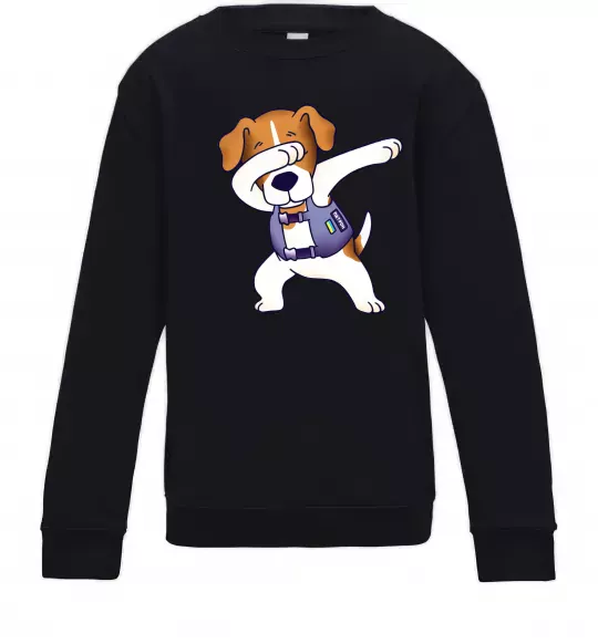 Детский Свитшот Пес Патрон Черный фото