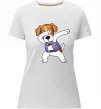 Женская премиум футболка Пес Патрон Белый фото