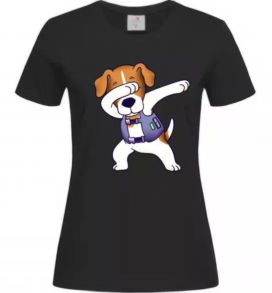 Женская футболка Пес Патрон Черный фото