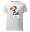 Чоловіча преміум футболка Пес Патрон Білий фото