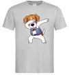 Мужская футболка Пес Патрон Серый фото