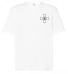 Футболка Оверсайз Козак з шаблею Белый фото Футболка Оверсайз Козак з шаблею Белый фото