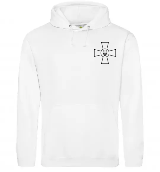 Мужская толстовка (худи) Збройні Сили України ЗСУ Белый фото