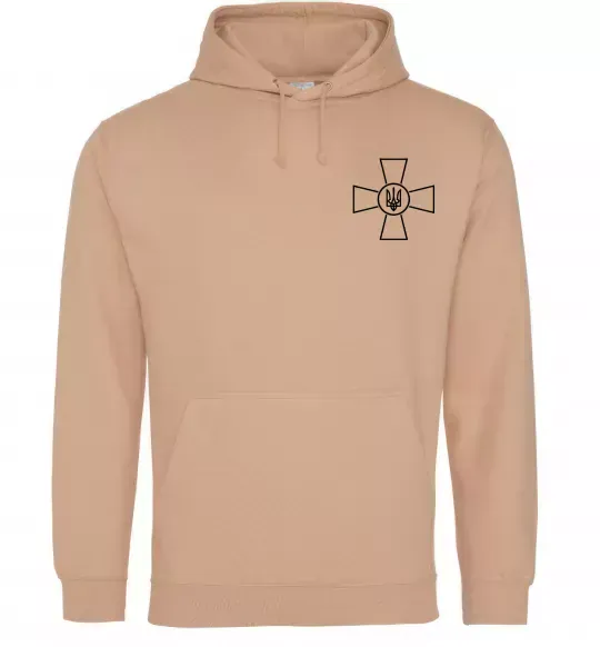 Мужская толстовка (худи) Збройні Сили України ЗСУ Песочный фото