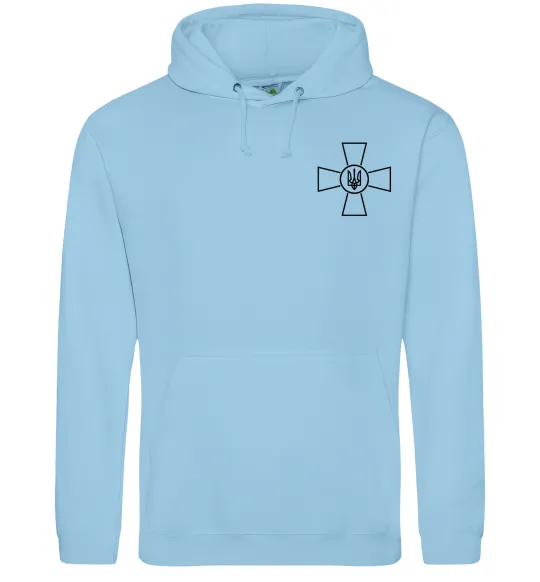 Чоловіча толстовка (худі) Збройні Сили України ЗСУ Блакитний фото