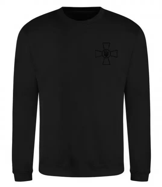 Свитшот Збройні Сили України ЗСУ Черный фото