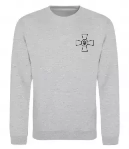 Свитшот Козацькому роду нема переводу CURVY Черный фото Свитшот Козацькому роду нема переводу CURVY Черный фото