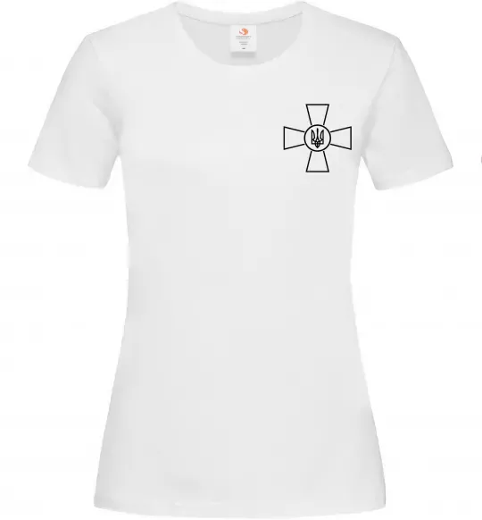 Жіноча футболка Збройні Сили України ЗСУ Білий фото