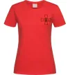 Жіноча футболка Збройні Сили України ЗСУ Червоний фото