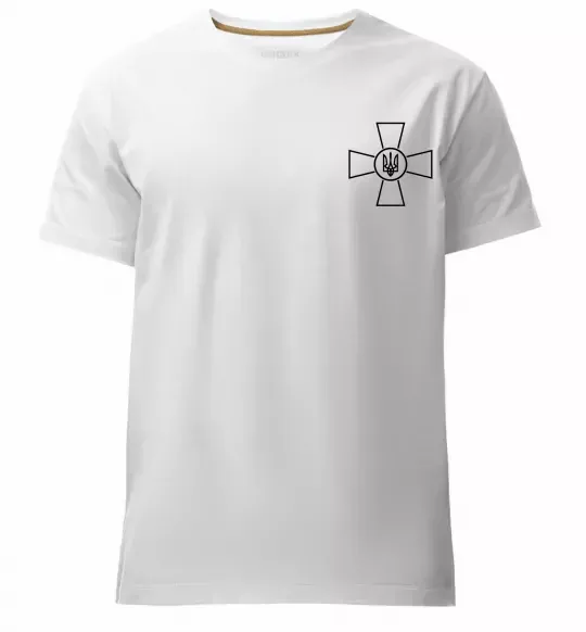 Чоловіча преміум футболка Збройні Сили України ЗСУ Білий фото