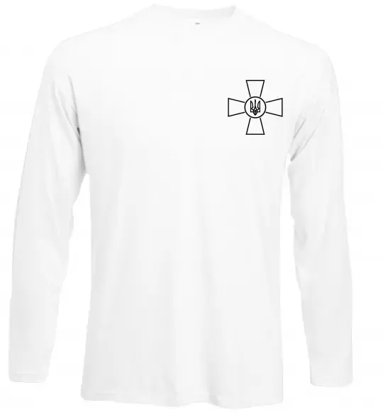 Лонгслив Збройні Сили України ЗСУ Белый фото