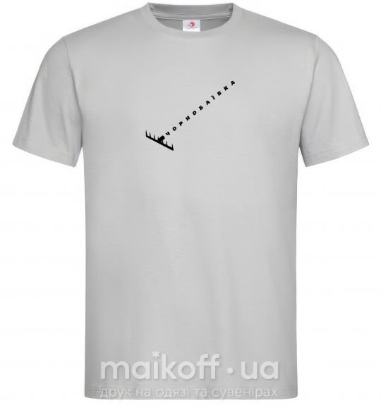 Чоловіча футболка Чорнобаївка граблі Сірий фото