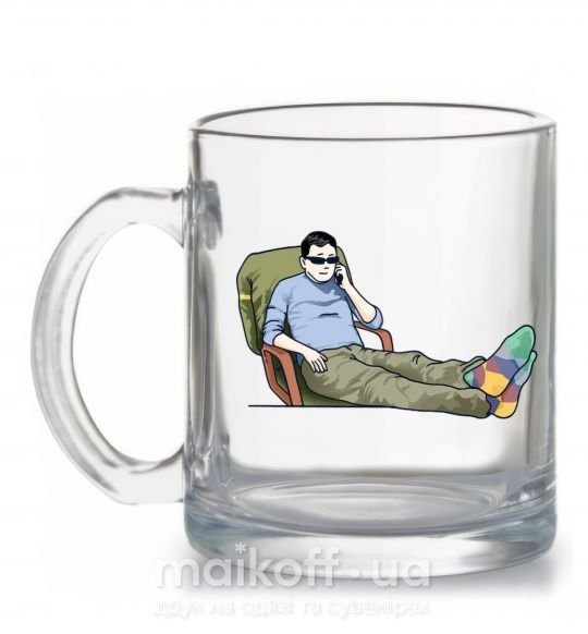 Чашка стеклянная Кім вирішує Прозрачный фото