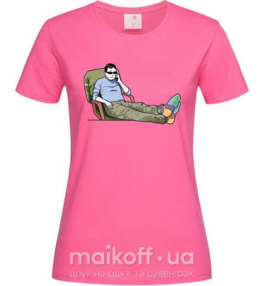 Женская футболка Кім вирішує Ярко-розовый фото
