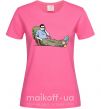 Жіноча футболка Кім вирішує Яскраво-рожевий фото