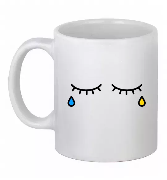 Чашка керамическая Сльози очі Белый фото