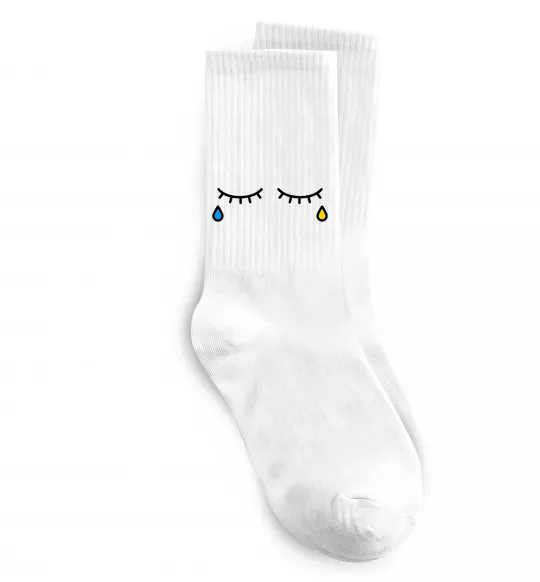 Носки Сльози очі Белый фото