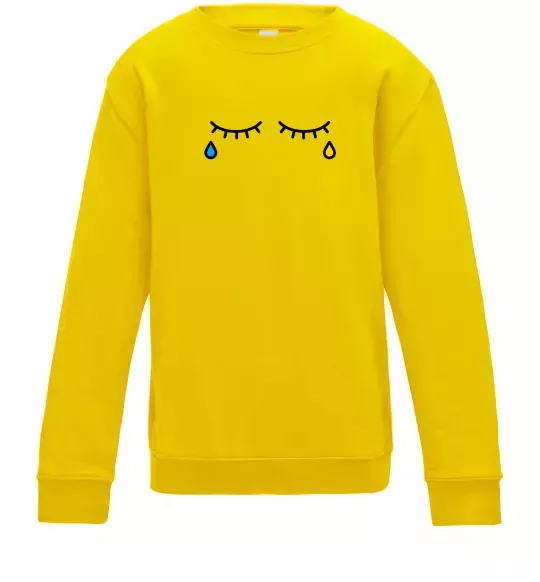 Дитячий світшот Сльози очі Сонячно жовтий фото