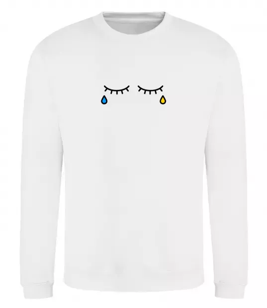 Свитшот Сльози очі Белый фото