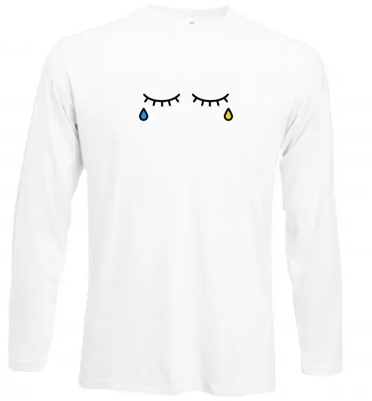 Лонгслив Сльози очі Белый фото