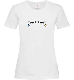Женская футболка Сльози очі Женская футболка Сльози очі