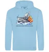 Чоловіча толстовка (худі) Отрицательное всплытие Блакитний фото
