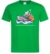Чоловіча футболка Отрицательное всплытие Зелений фото