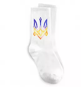 Носки Герб палає Белый фото