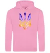 Чоловіча толстовка (худі) Герб палає Рожевий фото
