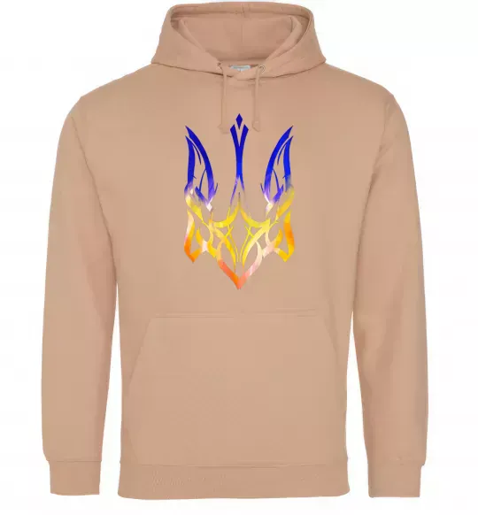 Жіноча толстовка (худі) Герб палає Пісочний фото