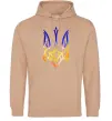 Жіноча толстовка (худі) Герб палає Пісочний фото